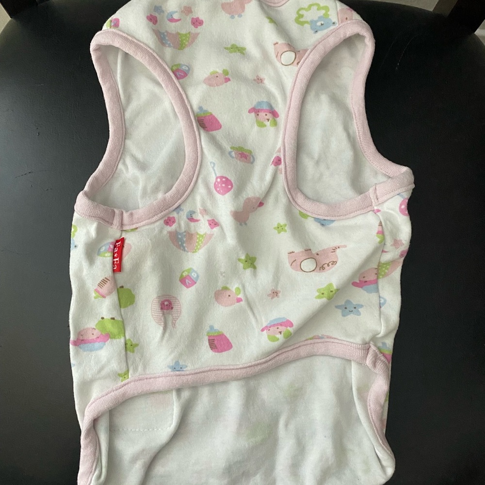 Dog summer clothes cat clothes Cute pink candy pet t-shirt puppy clothes
